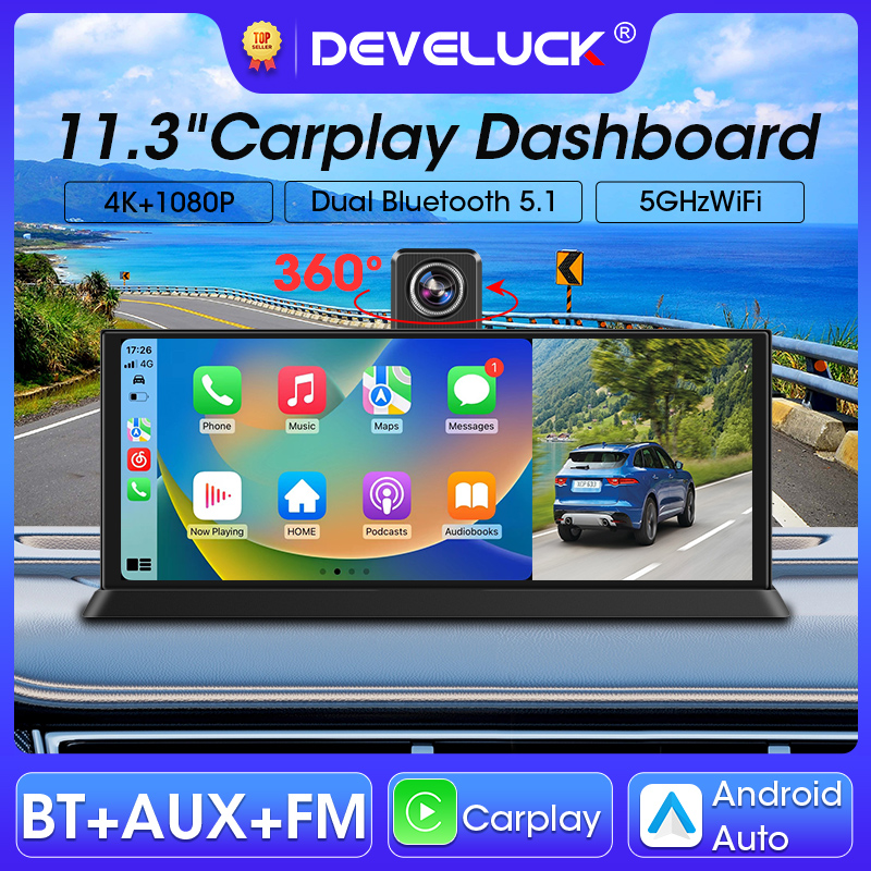 Dual Dash Cam With Gps Wifi - 11.3