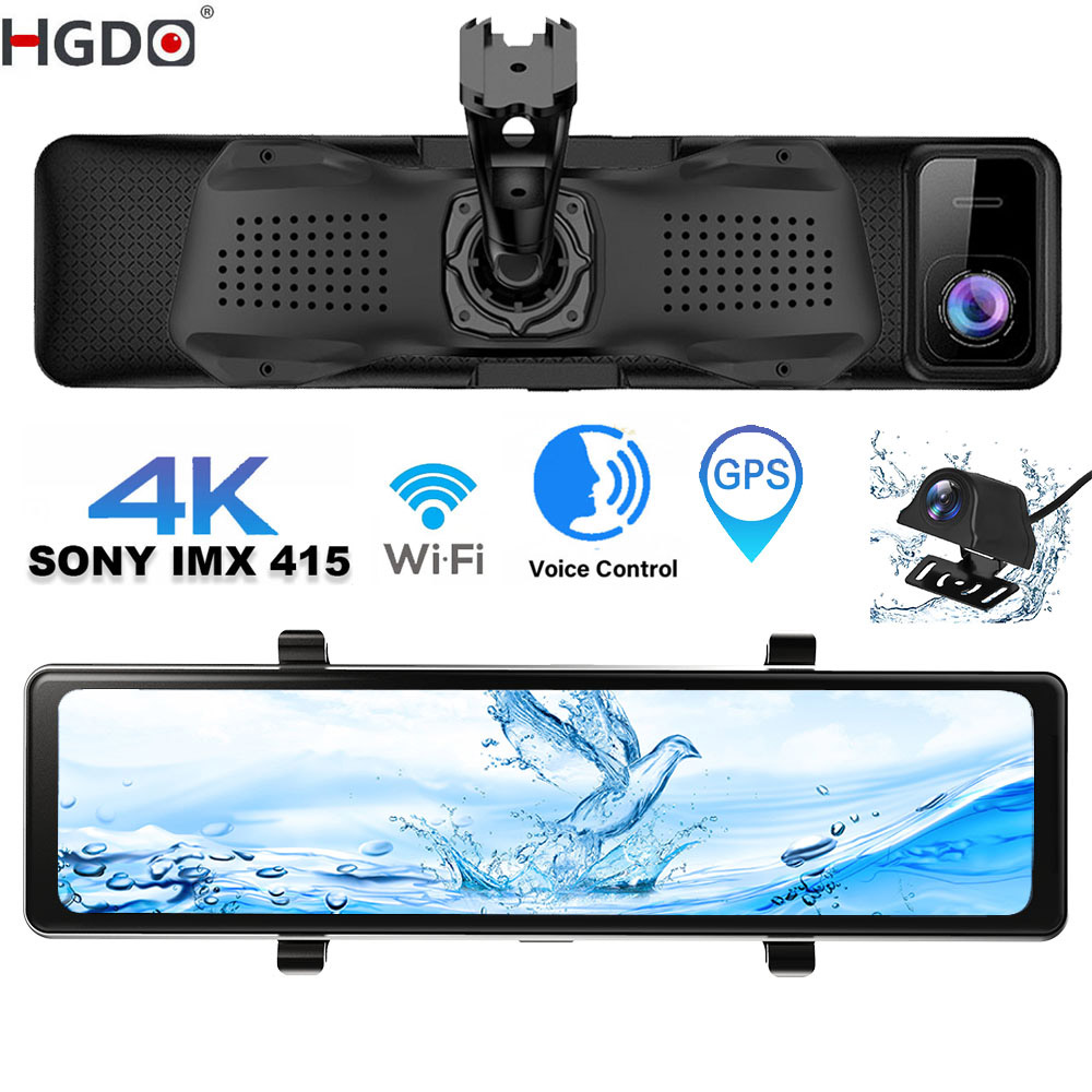 Dual Dash Cam With Gps Wifi - HGDO D566 Dash Cam 4K Car