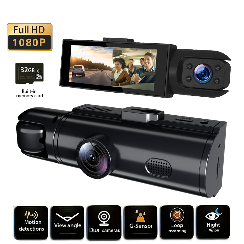 Dash Cam 3 Channel 1080P - Mini Three styles：V7 V9 V10 1pcs