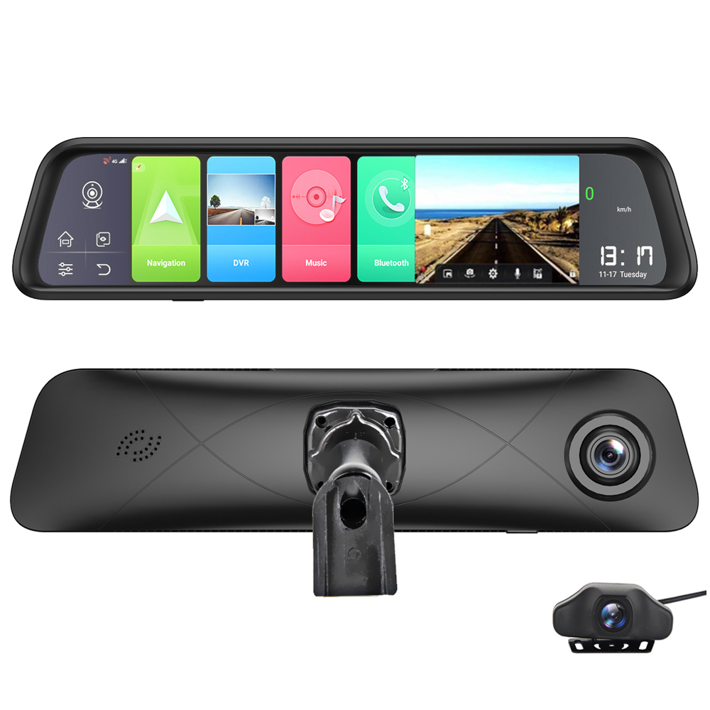 Dash Cam Rear View Mirror 12 Inch - Newest 12 Inch Android 8.1 Smart