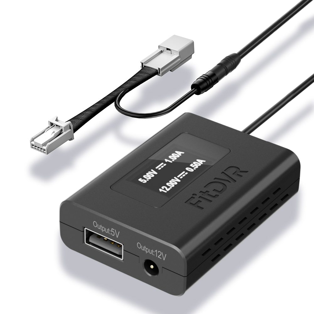 Dash Cam Hardwire Kit - FitDVR Dash Camera Power Adapter (5-Pin)