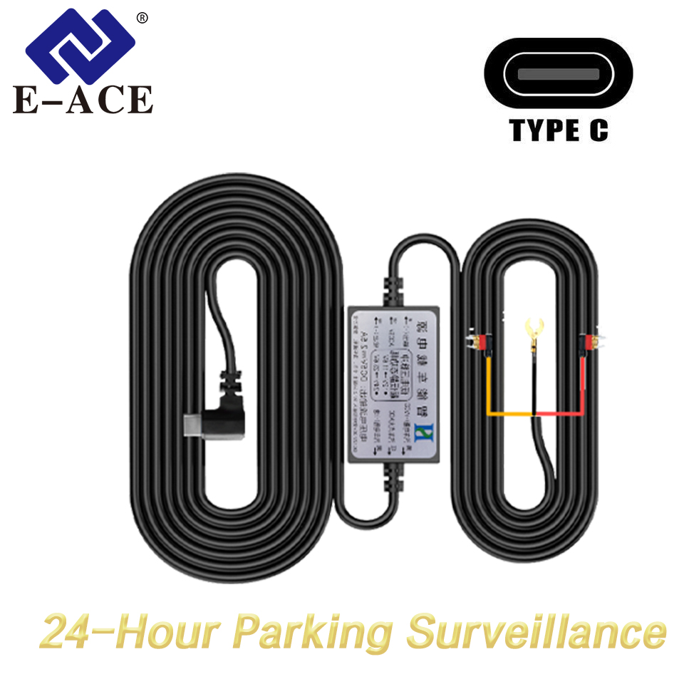 Dash Cam Hardwire Kit - E-ACE 3.5M DashCam Hardwire Kit Type-C