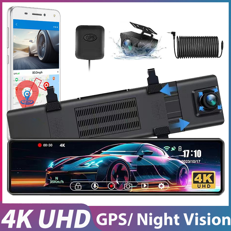 Dual Dash Cam With Gps Wifi - 12