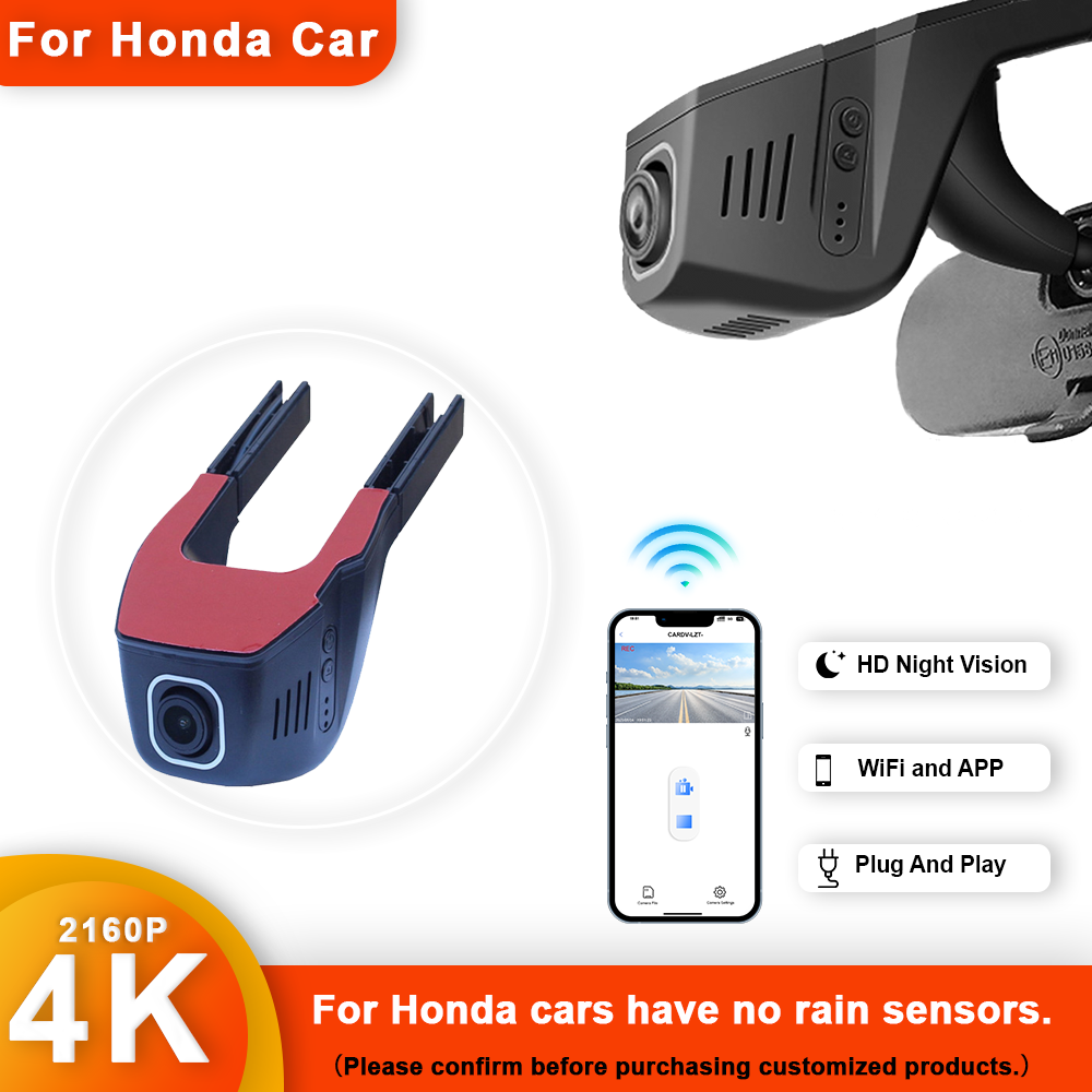 Dash Cam Front And Rear 4K - Customized 4K HD 2160P Plug and