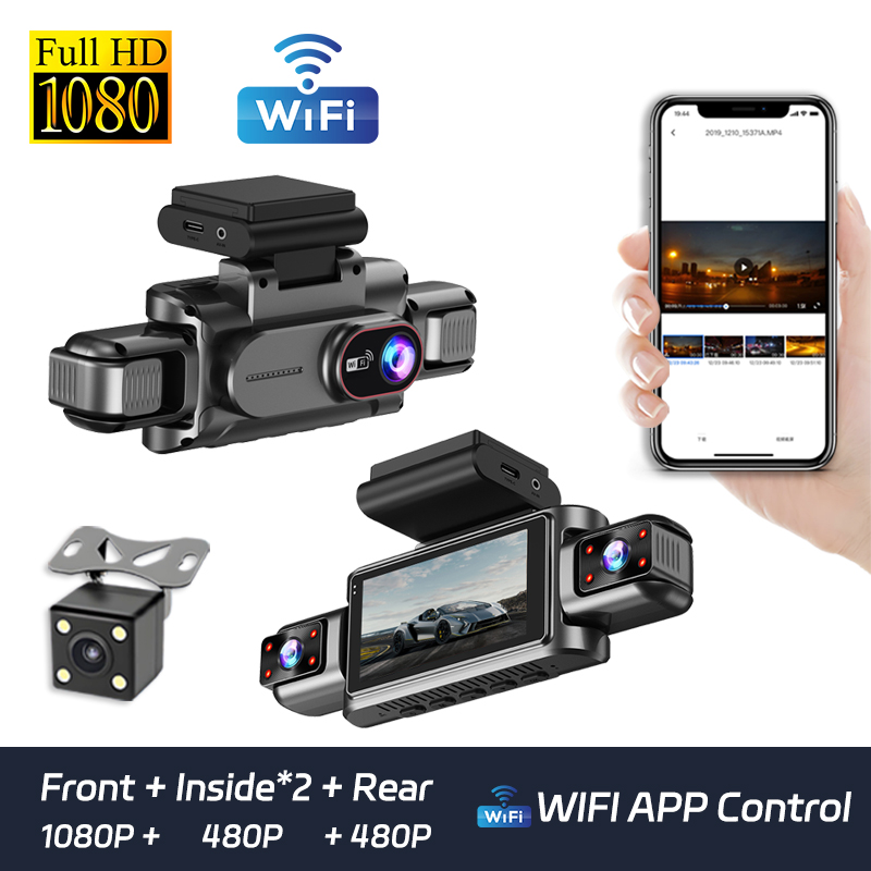 Dash Cam Night Vision Infrared - 4Channel Dash Cam 1080P Driving Recorder