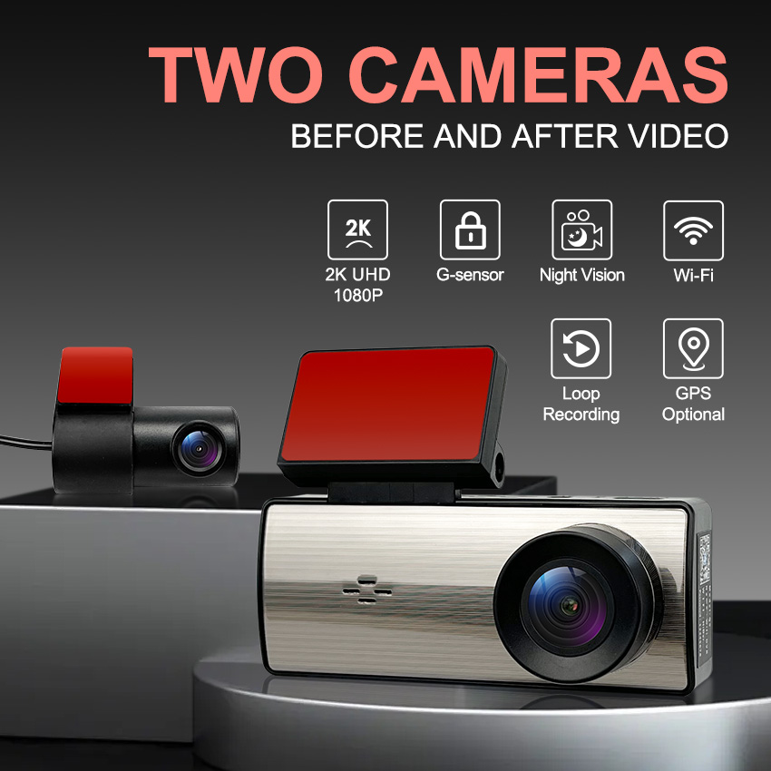 3.16Inch IPS WIFI UHD 2K Dash  - огляд і ціна Dash Cam 2K Dual Lens