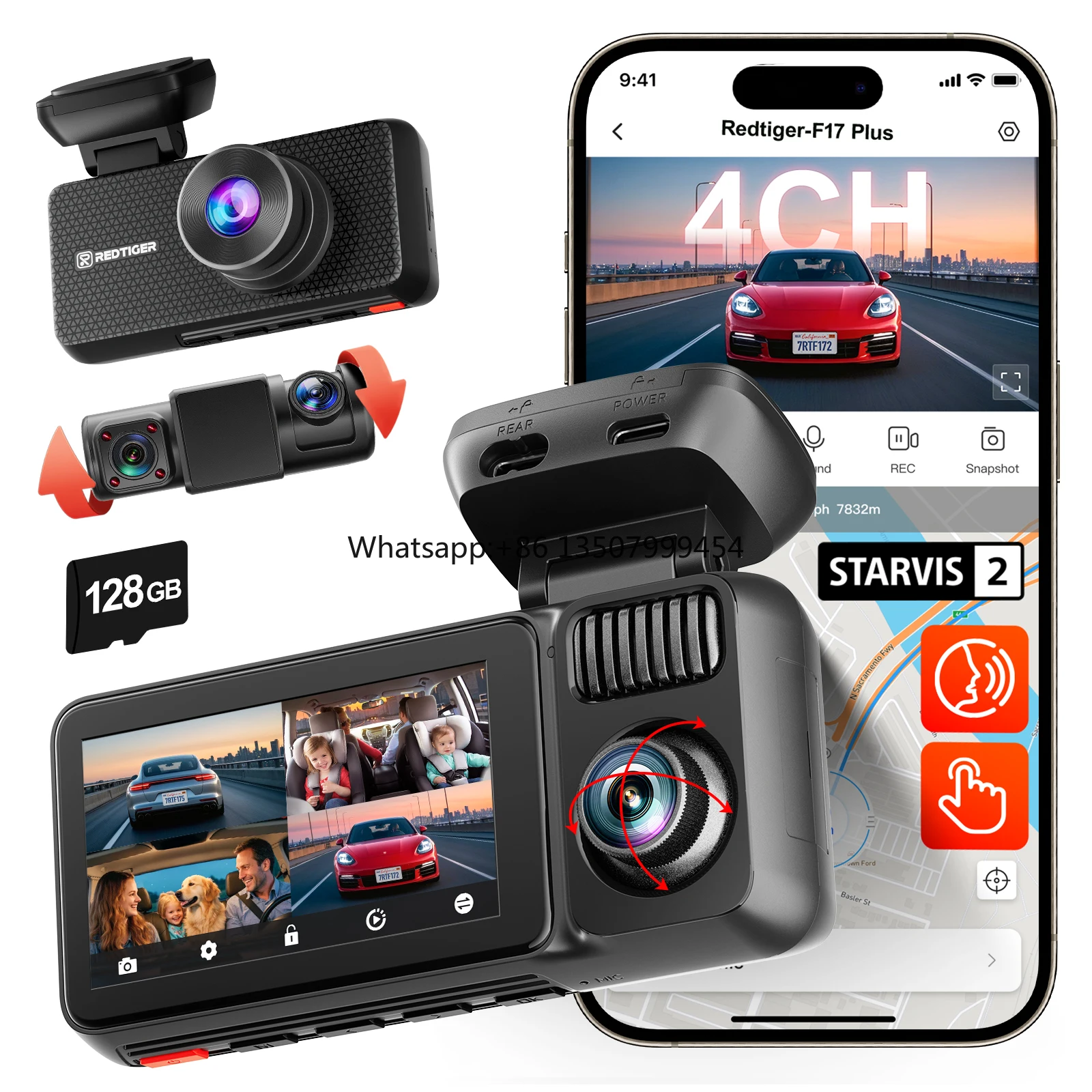 Distributor F17 Plus Mini Touc - огляд і ціна Dash Cam With Parking Monitor