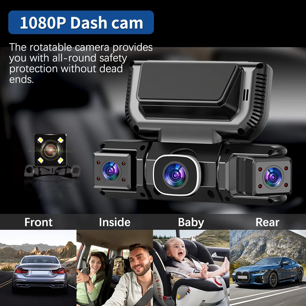 4Camera 360 Degrees Car DVR 10 - огляд і ціна Dash Cam 360 Degree Panoramic