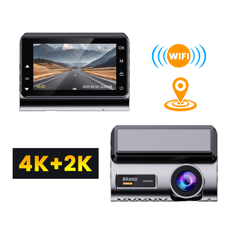 4K Dvr WiFi Dash Cam Front And - огляд і ціна Dash Cam 2K Dual Lens