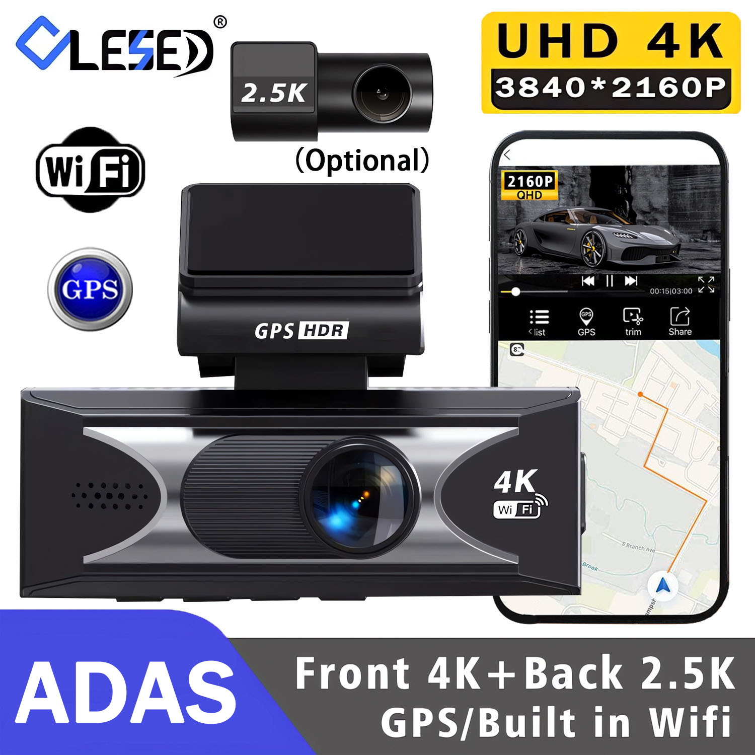 Dash Cam UHD3840*2160P 4K + 2. - огляд і ціна Dash Cam 4K Sony Starvis