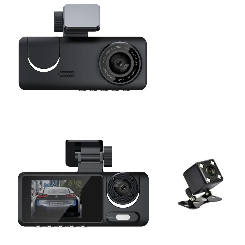XZY 3 Channel 1080P WiFi Car D - огляд і ціна Dash Cam Night Vision Infrared