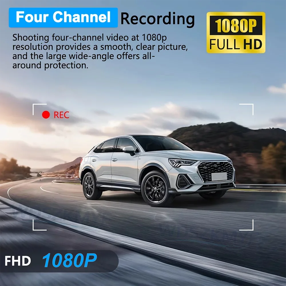 Car Driving Camera HD 1080P 3/ - огляд і ціна Dash Cam 3 Channel 1080P