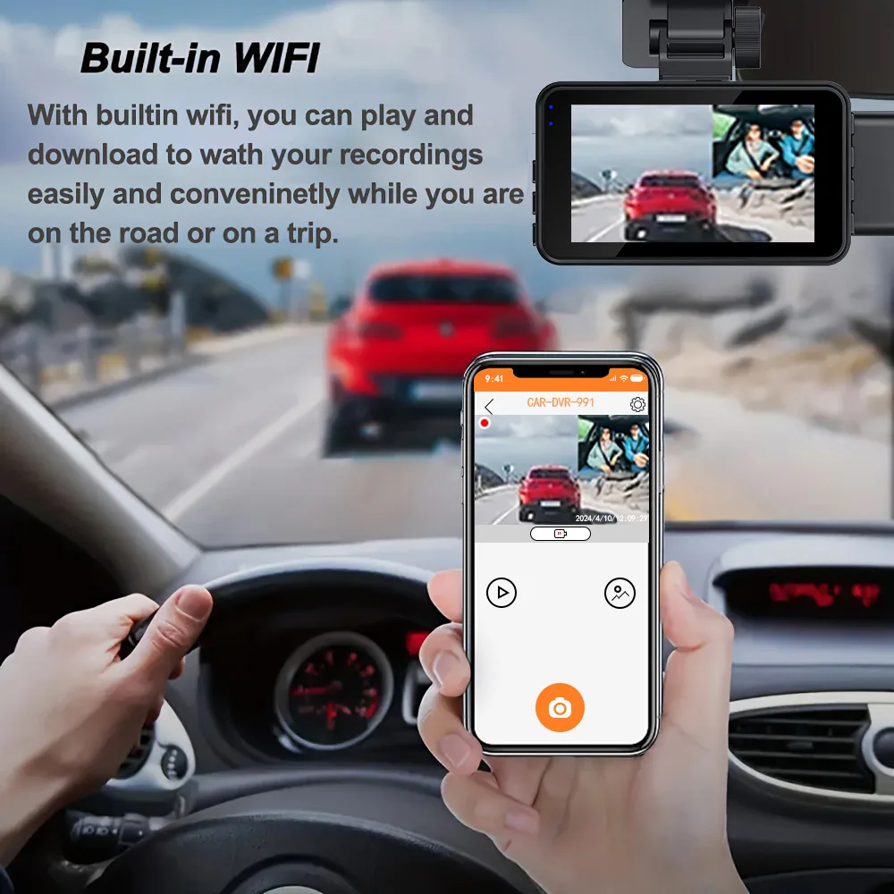 XZY New 3 Lens WiFi HD Car Das - огляд і ціна Dash Cam Night Vision Infrared