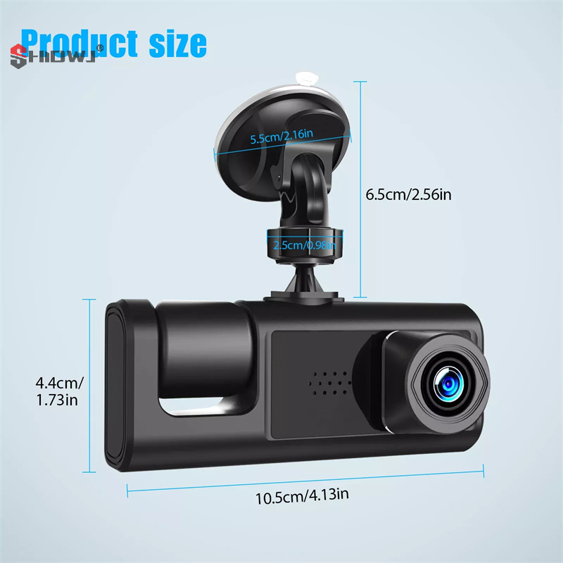3 Channel Car DVR HD 1080P 3-L - огляд і ціна Dash Cam 3 Channel 1080P