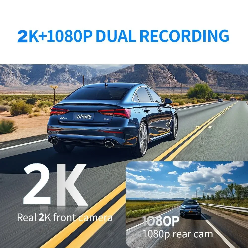2K Dual Lens Dash Camera WiFi  - огляд і ціна Dash Cam 2K Dual Lens