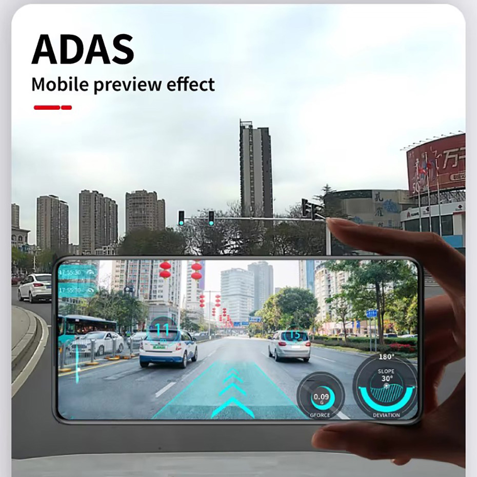 3.16 Inch WIFI ADAS Car DVR Da - огляд і ціна Dash Cam 2K Dual Lens