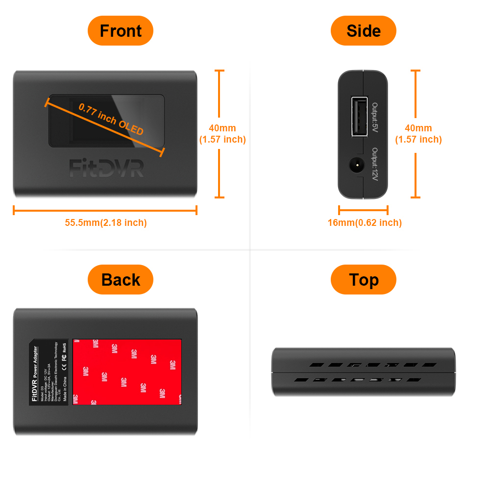 FitDVR Dash Cam Adapter (16-Pi - огляд і ціна Dash Cam Hardwire Kit