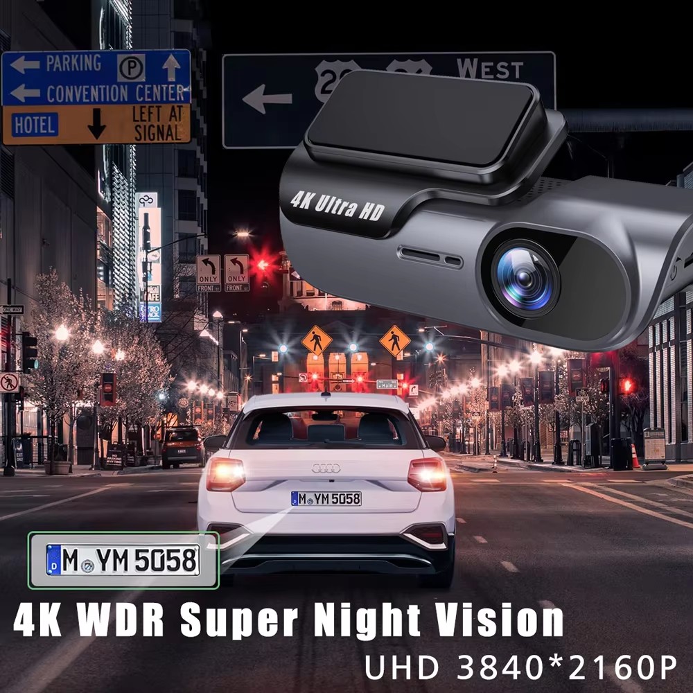 DashCam 4K Mini Car Dvr Video  - огляд і ціна Dual Dash Cam With Gps Wifi