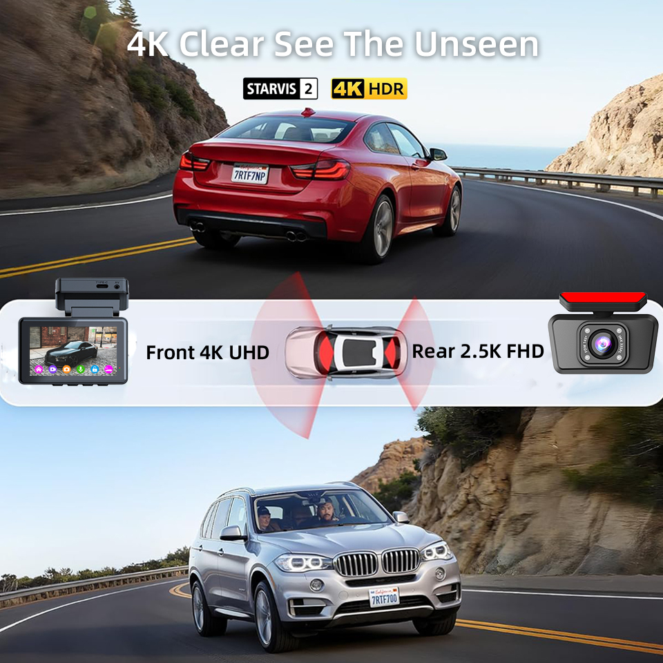 E-ACE 4K Dash Cam 2.5K High-de - огляд і ціна Dash Cam 4K Sony Starvis