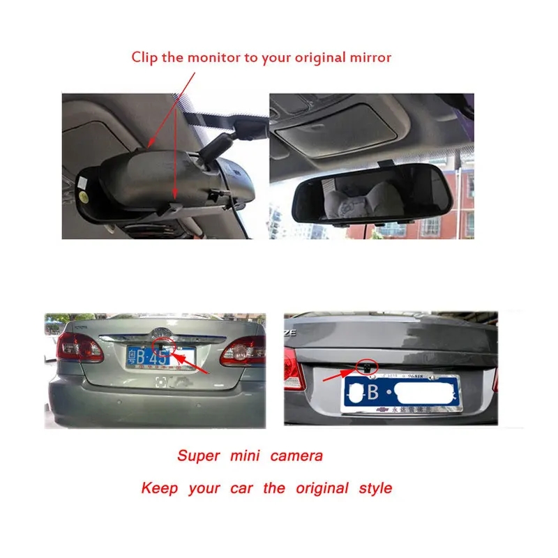4.3 Inch Car Rearview Mirror H - огляд і ціна Dash Cam Mirror Backup Camera