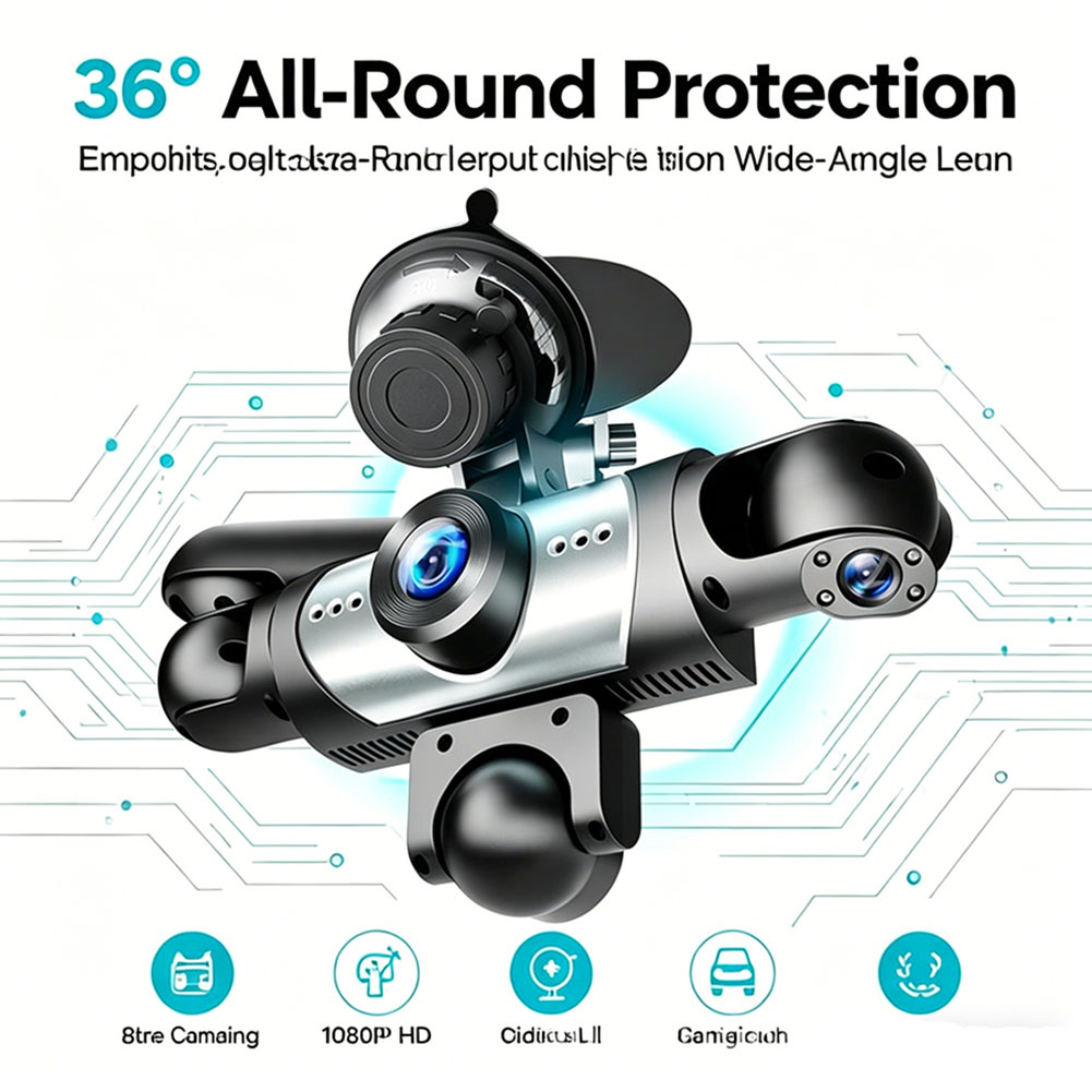 5Channel 360 Degree Car Dvr 10 - огляд і ціна Dash Cam 360 Degree Panoramic