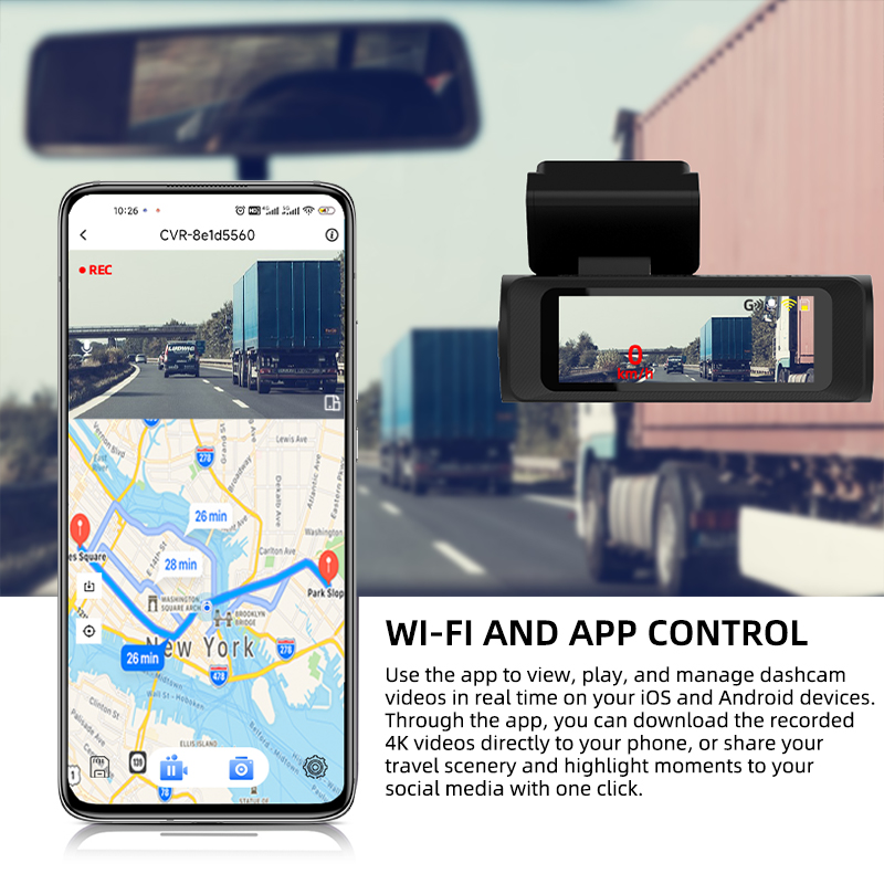Yangood 4K Dashcam With Built- - огляд і ціна Dash Cam 4K Sony Starvis