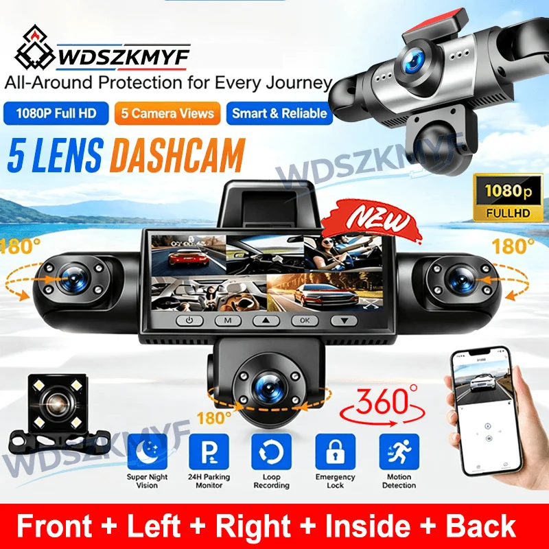 Upgrade 3/5Channel 360 Degree  - огляд і ціна Dash Cam 360 Degree Panoramic