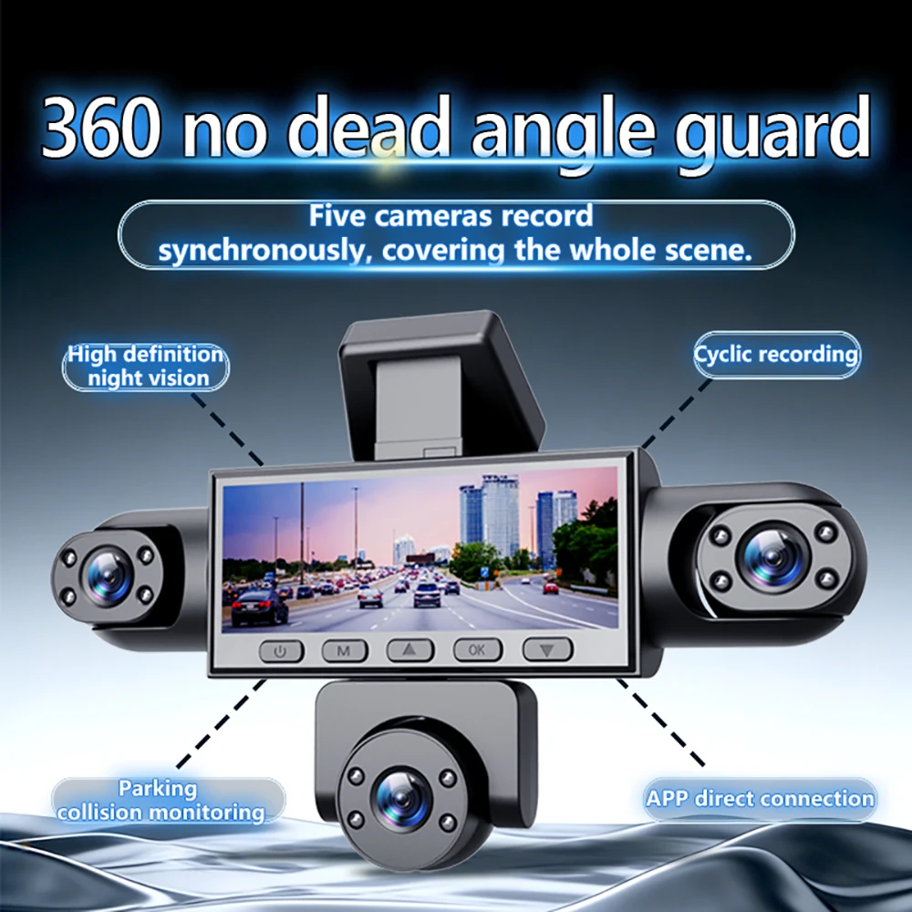 Upgrade 3/5Channel 360 Degree  - огляд і ціна Dash Cam 360 Degree Panoramic