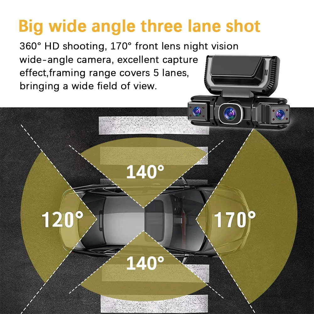 New 360 Degree 4CH Car Dvr HD  - огляд і ціна Dash Cam 360 Degree Panoramic