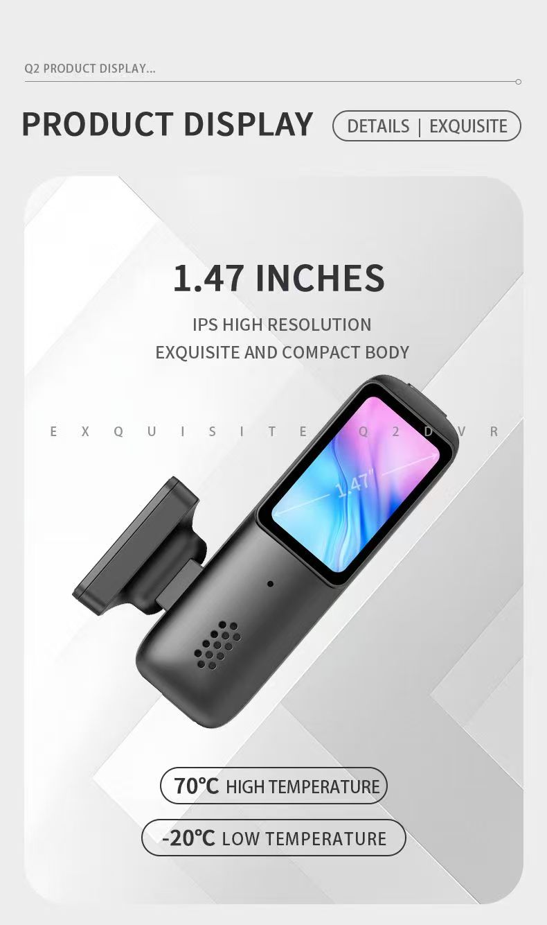 New 2026 Q2 2K Dual Lens Dash  - огляд і ціна Dash Cam 2K Dual Lens
