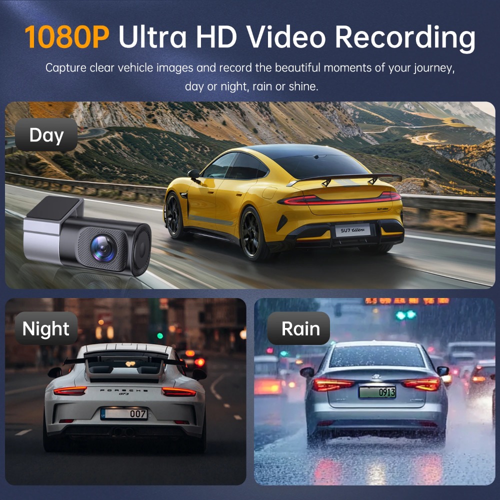1080P Ultra HD Mini Dash Cam C - огляд і ціна Dash Cam Front And Rear 4K