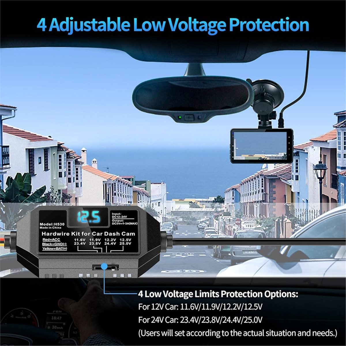 Universal USB-C Dash Cam Acc H - огляд і ціна Dash Cam Hardwire Kit