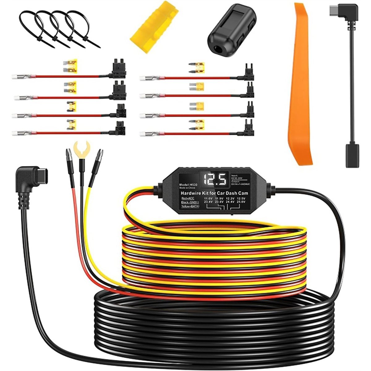 Universal USB-C Dash Cam Acc H - огляд і ціна Dash Cam Hardwire Kit