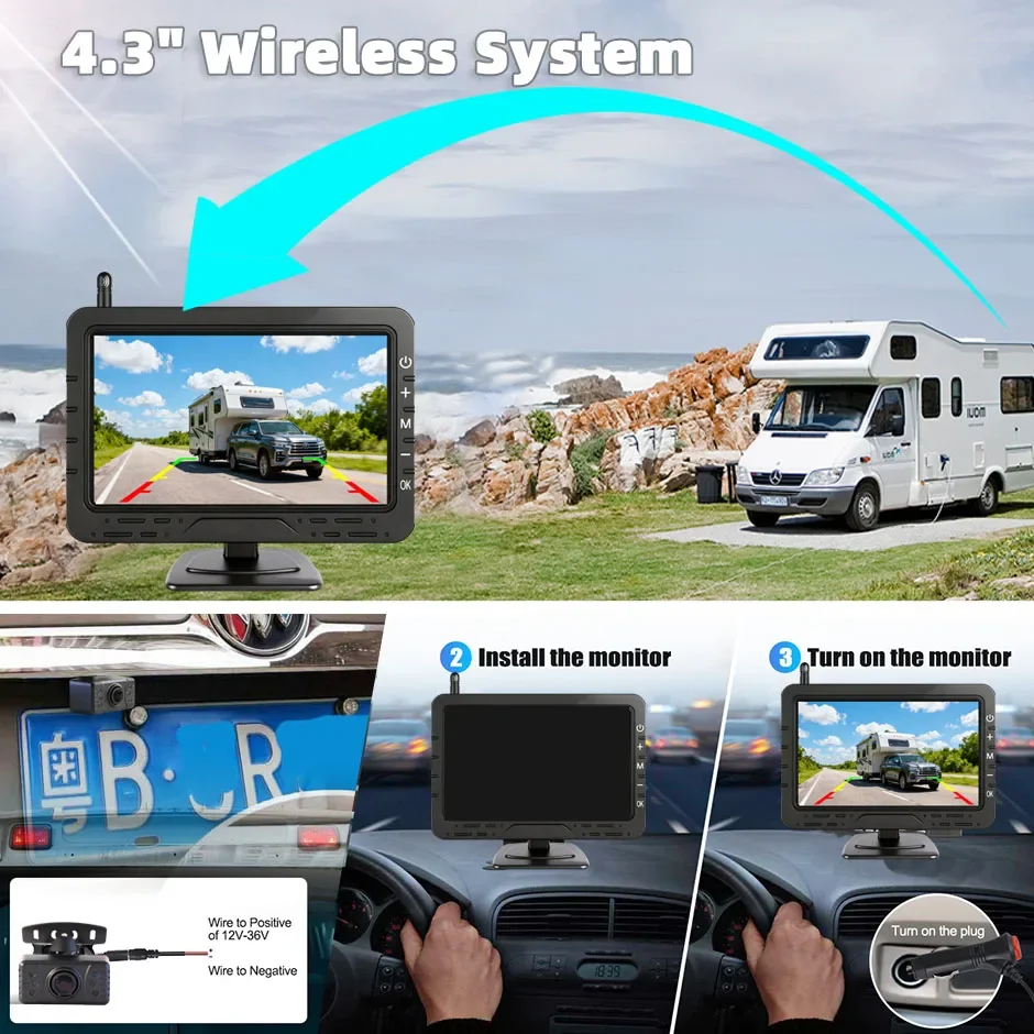 HD Wireless 4.3-Inch Parking M - огляд і ціна Dash Cam With Parking Monitor