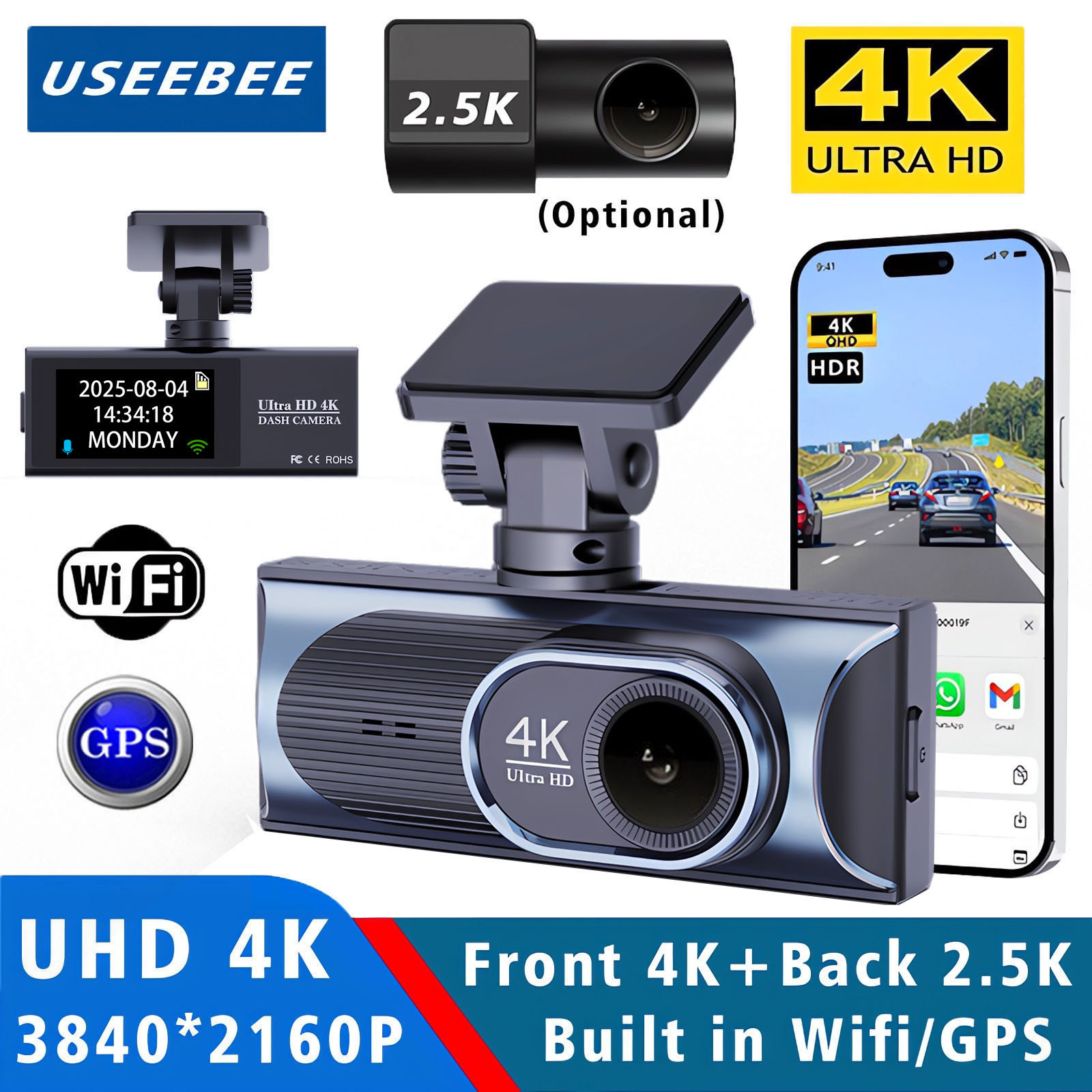 Ultra HD 4K 3840*2160P Dash Ca - огляд і ціна Dash Cam 4K Sony Starvis