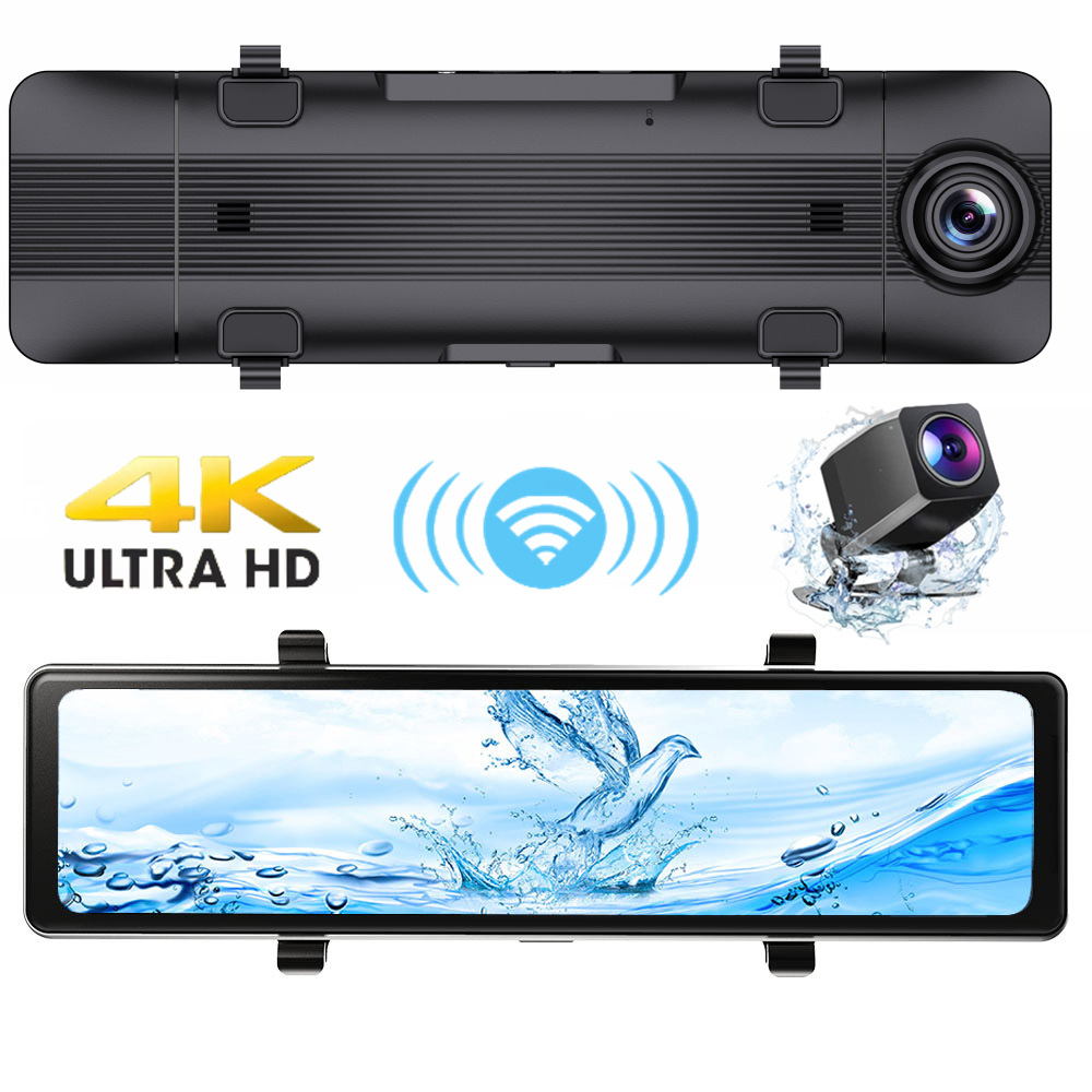 12 Inch 4K HD Carplay Car Rear - огляд і ціна Dash Cam Rear View Mirror 12 Inch