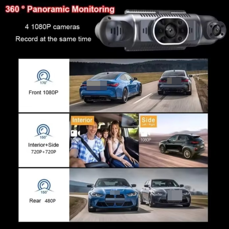 360 Degrees Panoramic Car DVR  - огляд і ціна Dash Cam 360 Degree Panoramic