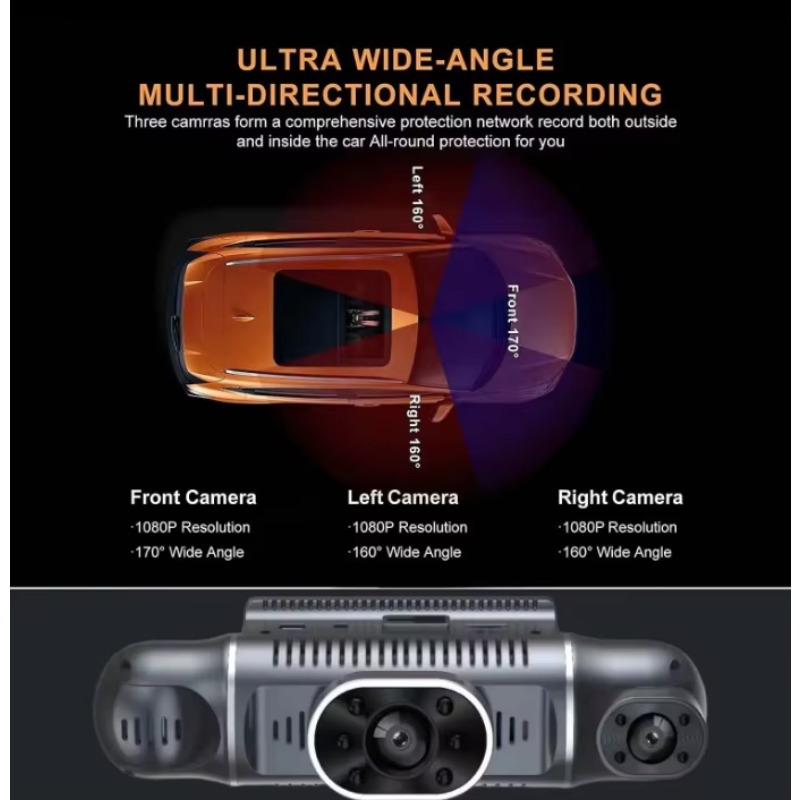 360 Degrees Panoramic Car DVR  - огляд і ціна Dash Cam 360 Degree Panoramic