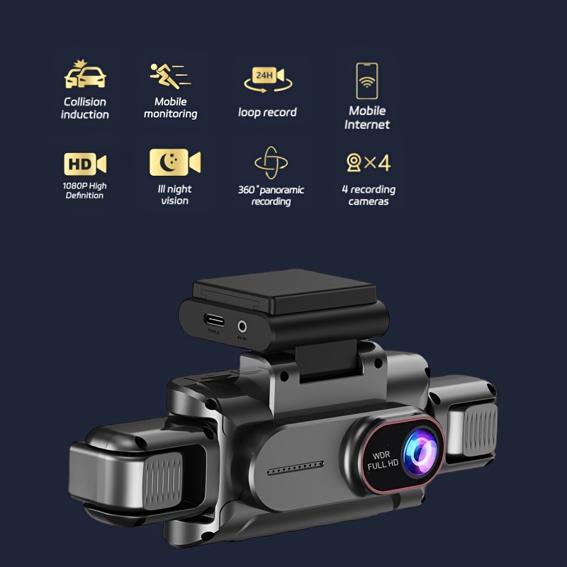 3-4 Channel WiFi Dash Cam, 108 - огляд і ціна Dash Cam 3 Channel 1080P