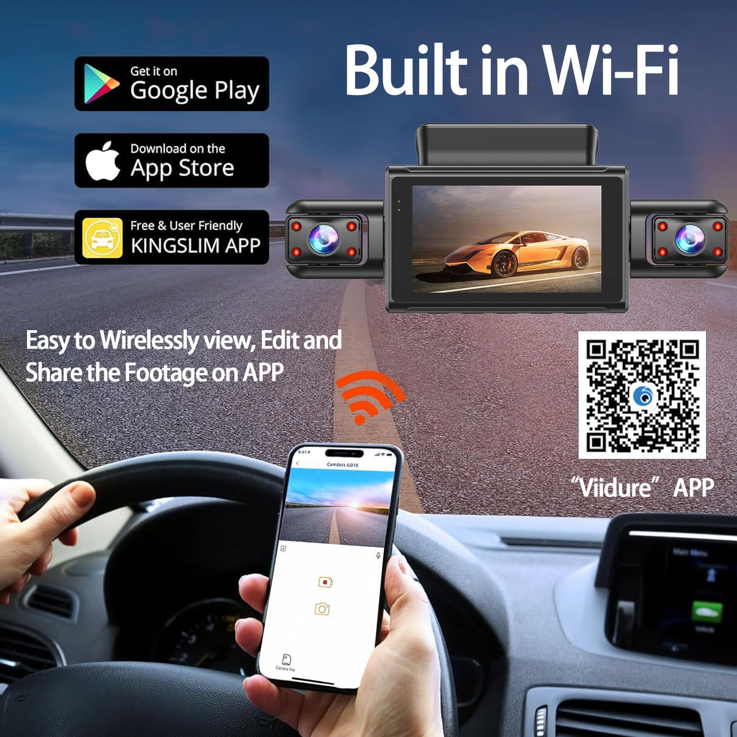 360 Degree 4 Cameras Dash Cam  - огляд і ціна Dash Cam 360 Degree Panoramic