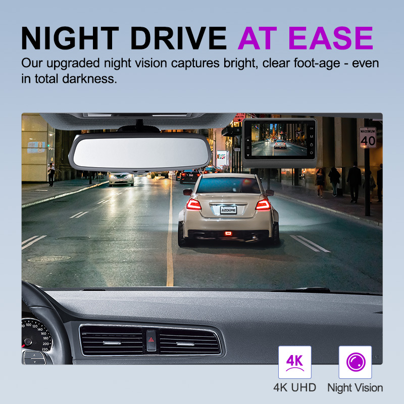 4K 2K Dual Lens UHD WiFi Dash  - огляд і ціна Dash Cam 2K Dual Lens