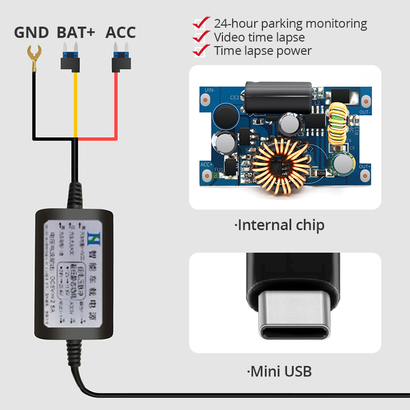 Yangood 3.5 Meters Buck Line f - огляд і ціна Dash Cam Hardwire Kit