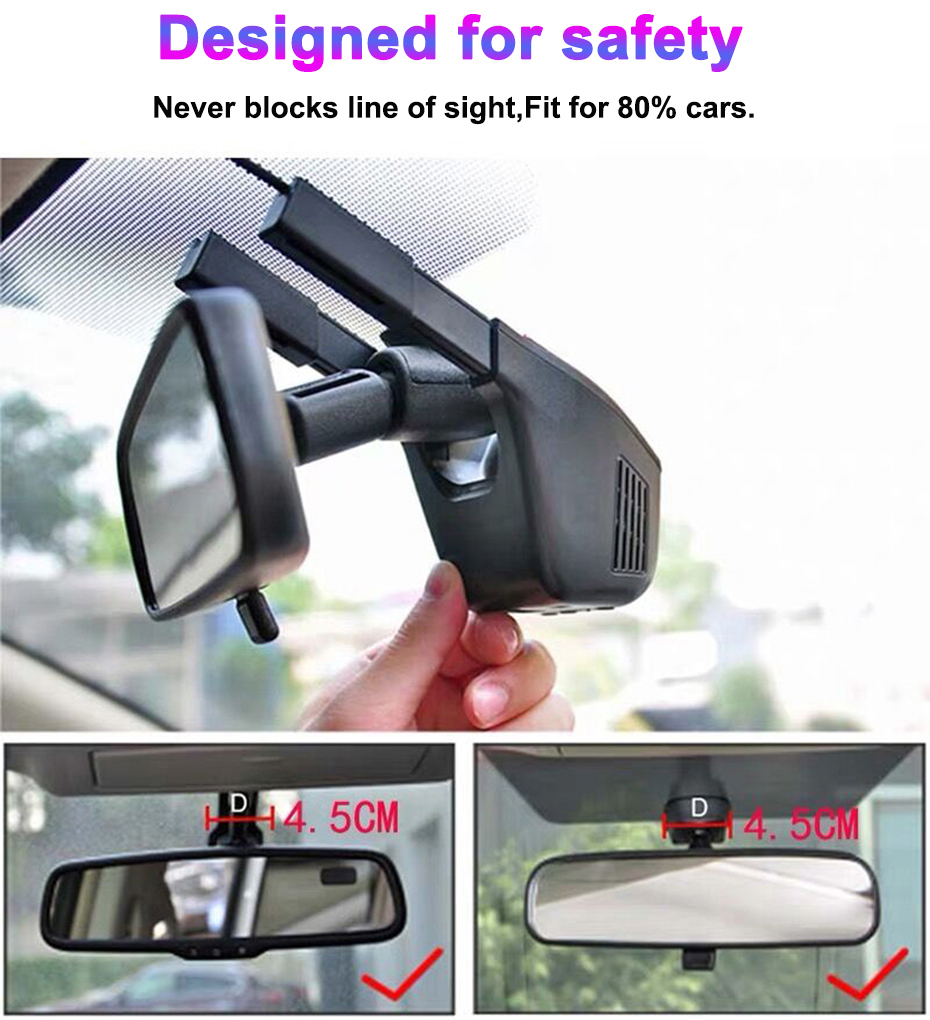 Customized 4K HD 2160P Plug an - огляд і ціна Dash Cam Front And Rear 4K