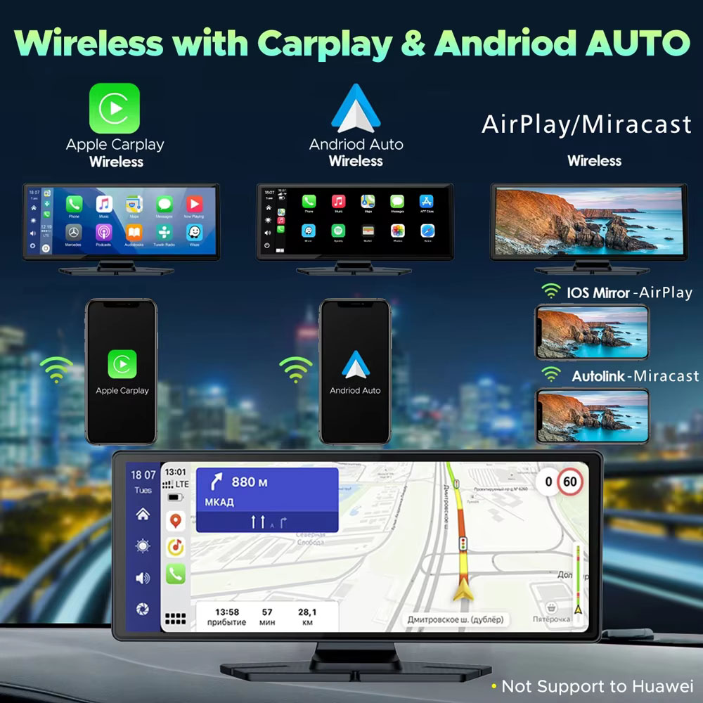 4K 3840*2160P Dash Cam Carplay - огляд і ціна Dual Dash Cam With Gps Wifi