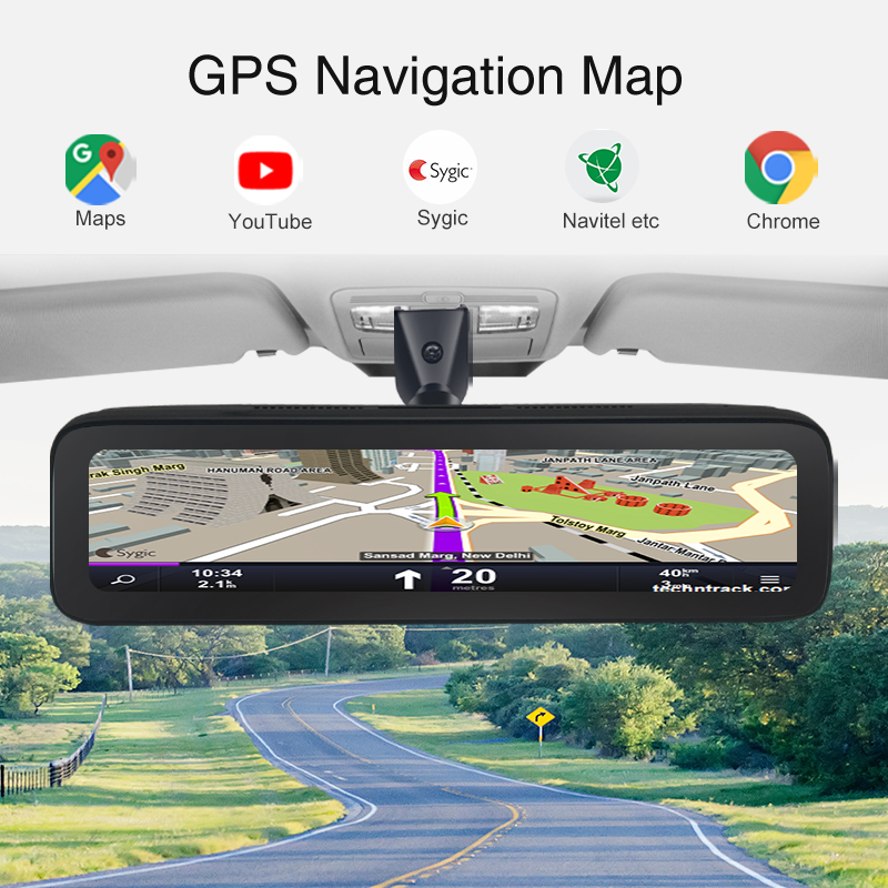 12 inch Touch Car Rearview Mir - огляд і ціна Dash Cam Rear View Mirror 12 Inch