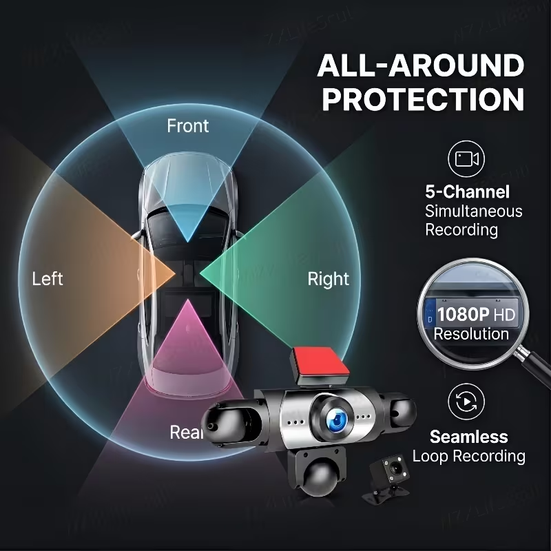 2026 Upgraded New 4/5-Channel  - огляд і ціна Dash Cam Night Vision Infrared