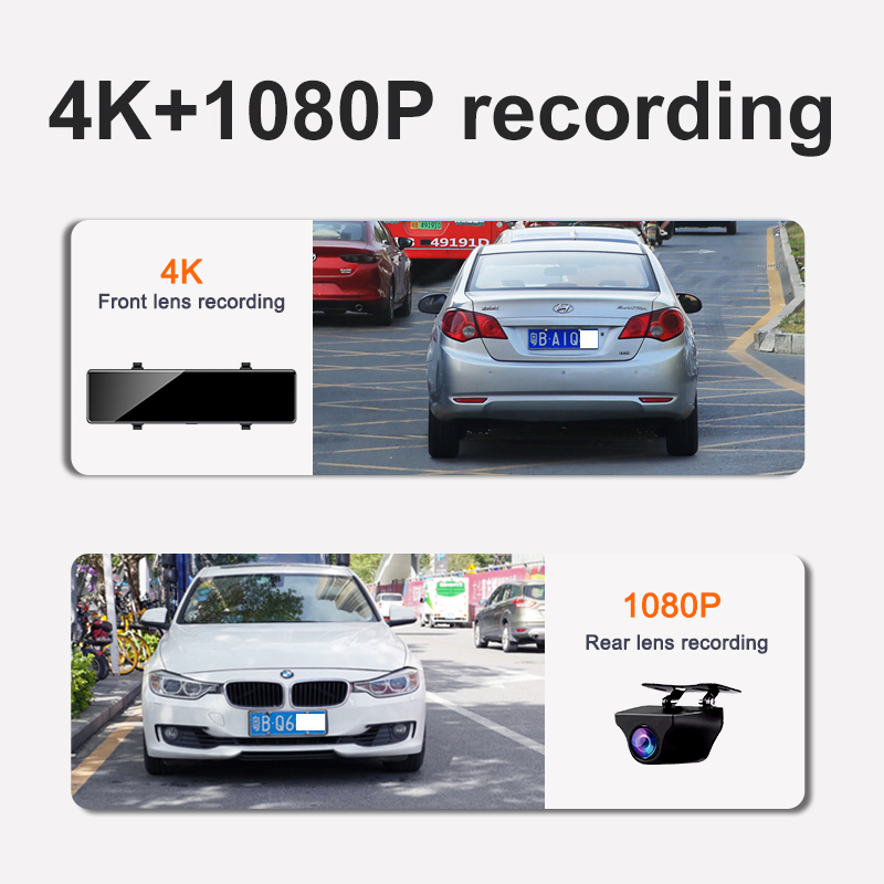 Acceo 4K Dashcam Rearview Mirr - огляд і ціна Dash Cam Rear View Mirror 12 Inch