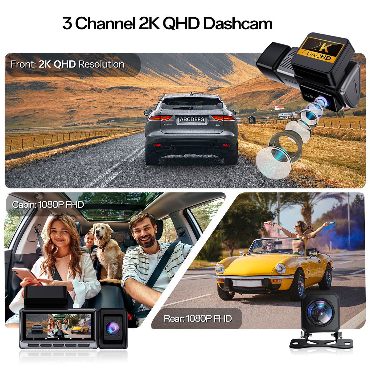 New Cross-border Triple-record - огляд і ціна Dash Cam 360 Degree Panoramic