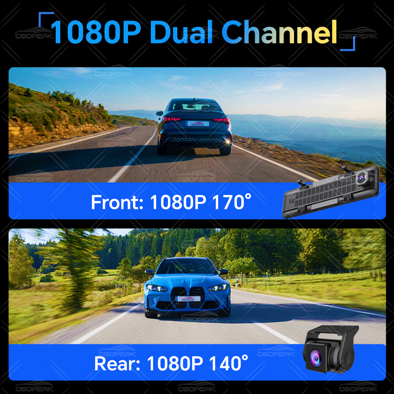 D90 RearView Mirror 4G Android - огляд і ціна Dual Dash Cam With Gps Wifi
