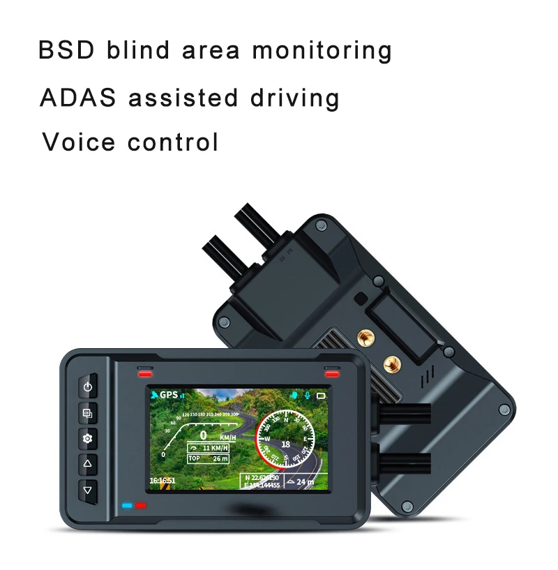 2K WiFi GPS Motor Dvr Dash  wi - огляд і ціна Dash Cam 2K Dual Lens
